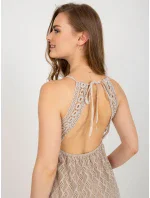 TW SK BI 8676 šaty.22 béžová TW SK BI 8676 šaty.22 béžová