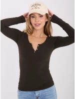 Bluzka WT BZ model 21859100 ciemny brązowy - FPrice Bluzka WT BZ model 21859100 ciemny brązowy - FPrice