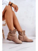 Prolamované dámské jarní boty Béžová Royale Prolamované dámské jarní boty Béžová Royale
