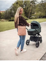 Dámská crossbody kabelka na kočárek Vuch Amma Flowers Beige Dámská crossbody kabelka na kočárek Vuch Amma Flowers Beige