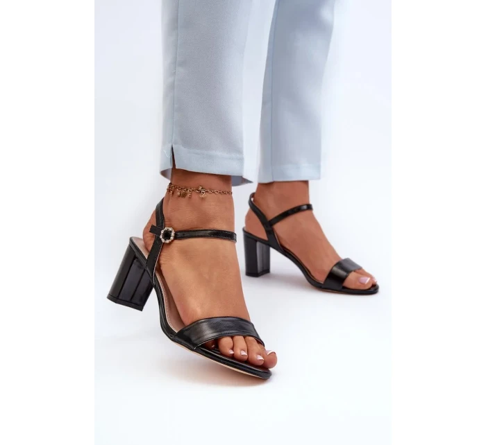 Sandály na podpatku model 197084 Step in style Sandály na podpatku model 197084 Step in style