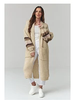 Svetr na zapínání  model 226865 Makadamia