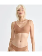 Dámská podprsenka ZERO Feel 2.0 Soft bra - BROWN - sv. hnědá 00CM - SLOGGI