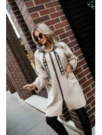 model 21379613 Ležérní kabát s kapsami a kapucí béžový - numoco basic