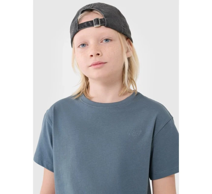Hladké chlapecké tričko oversize 4F 4FJWSS25TTSHM2324-46S