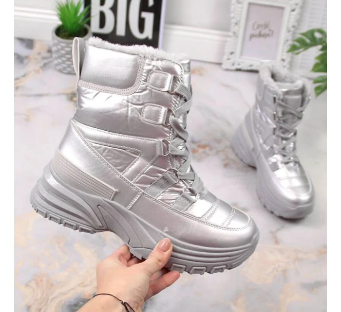 Potocki W WOL117B metalické šněrovací sněhule