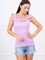 Španělská halenka s volánky fialová