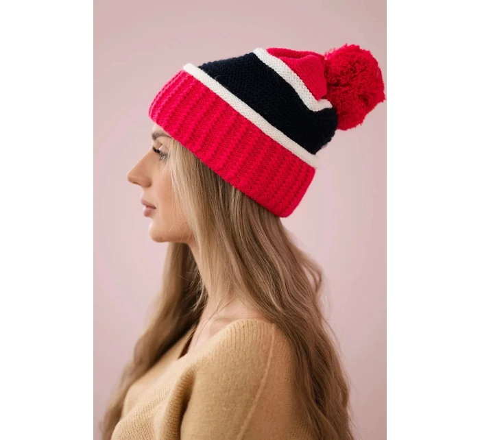 Kinga dámská čepice K297 pink model 18751281 - K-Fashion Kinga dámská čepice K297 pink model 18751281 - K-Fashion
