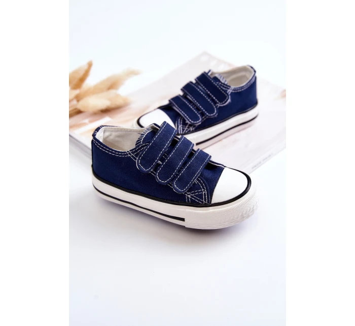 Dětské tenisky na suchý zip námořnická modrá model 21578754 - Boto Dětské tenisky na suchý zip námořnická modrá model 21578754 - Boto