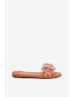 Dámské ploché s ozdobou oranžové Grelora