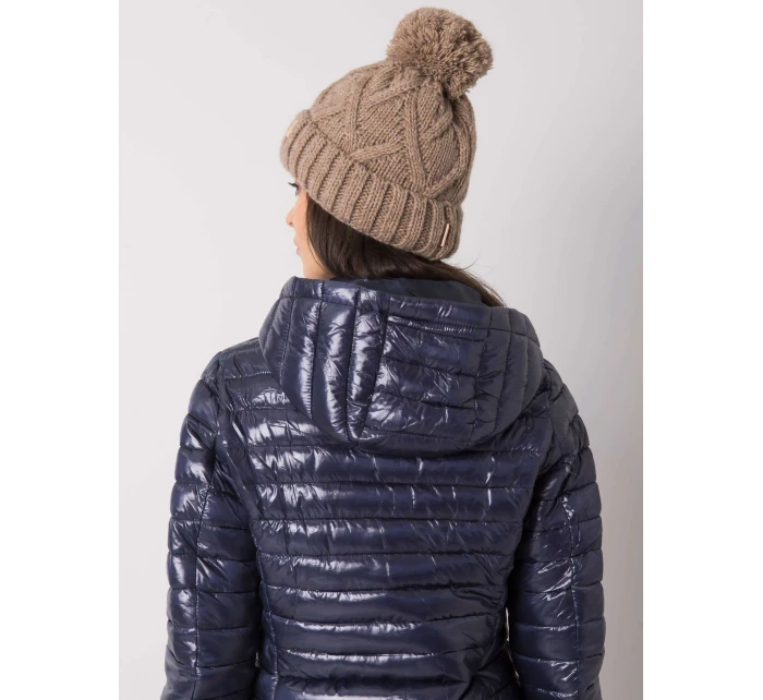 Dámská čepice.18 tmavě lila