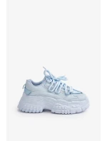 Dámské tenisky na masivní podrážce modré Nevela Dámské tenisky na masivní podrážce modré Nevela