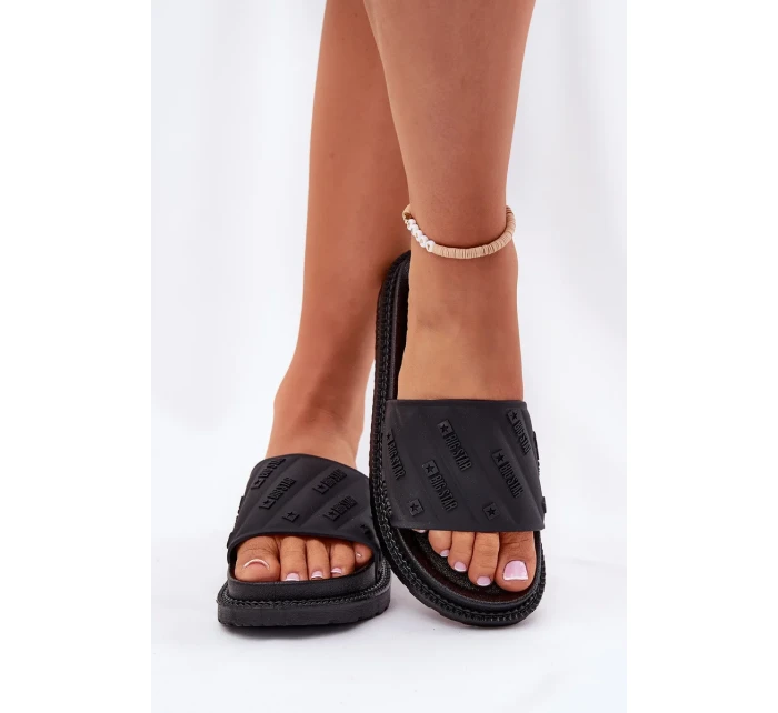 Dámské pantofle na platformě Big Star – černé Dámské pantofle na platformě Big Star – černé