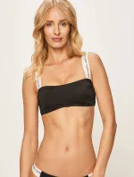 Vrchní díl plavek KW0KW00548-BEH černobílá - Calvin Klein