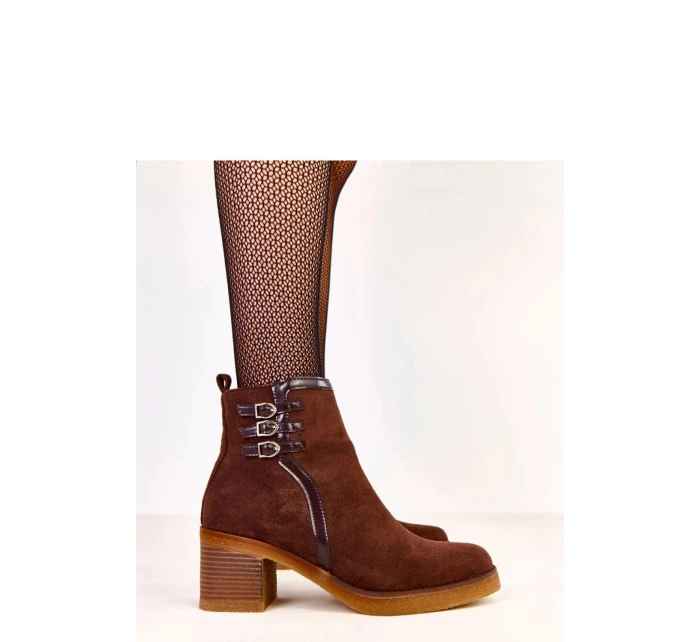 Boty na podpatku model 219643 Solea Boty na podpatku model 219643 Solea