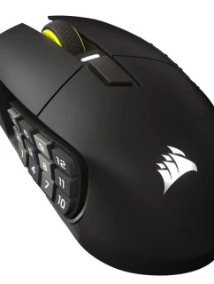 Corsair SCIMITAR ELITE WIRELESS SE Herní myš - bronzová kovová, optická bezdrátová / USB 2.0 typ A / 16 programovatelných tlačítek / 100-33'000 DPI