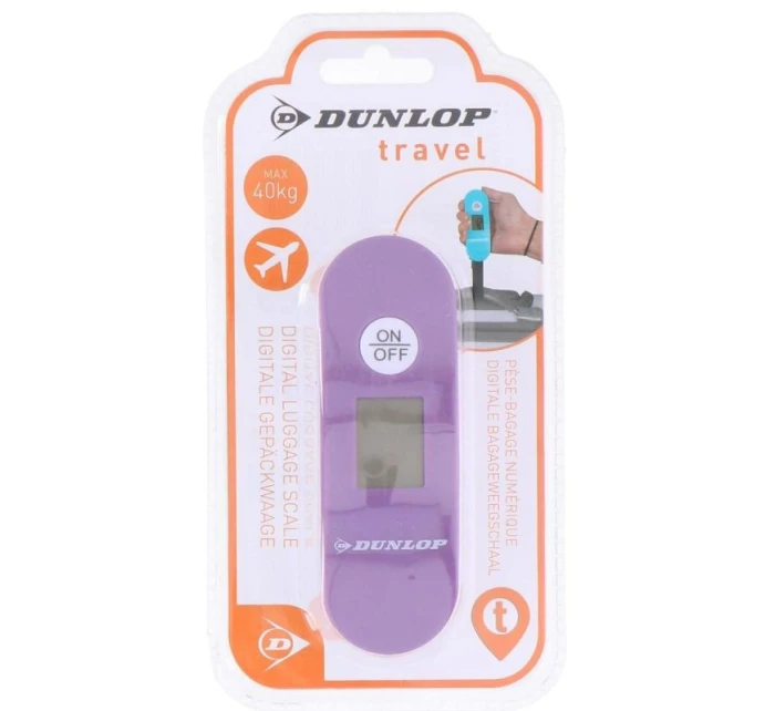 ELEKTRONICKÁ CESTOVNÍ VÁHA MAX. 40 KG DUNLOP FIALOVÁ