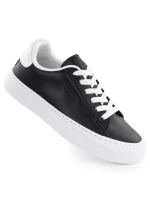 Nízké tenisky na platformě z eko kůže černé model 21953851 - Big Star