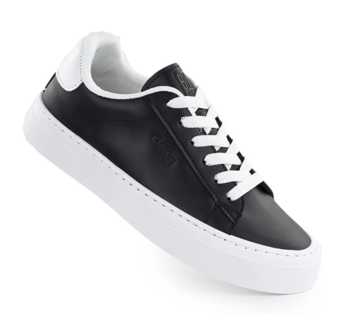 Nízké tenisky na platformě z eko kůže černé model 21953851 - Big Star