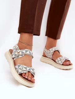 Dámské Sandały Z Na Platformě Béžové model 21688016 - Boto