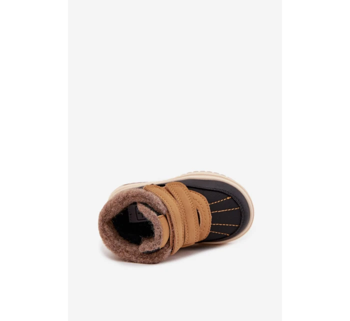 Dětské zimní boty sněhule na suchý zip Camel model 21718344 - Boto Dětské zimní boty sněhule na suchý zip Camel model 21718344 - Boto