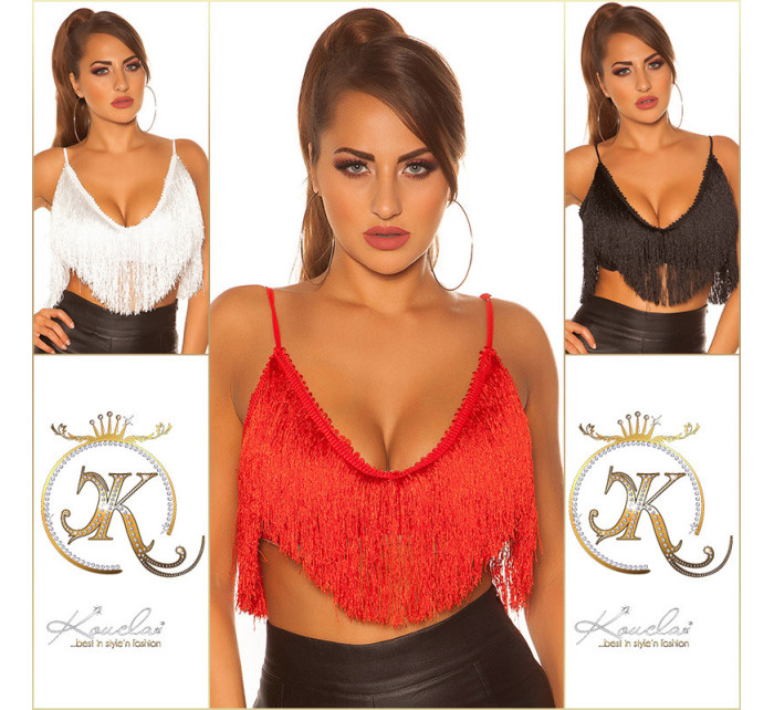 Sexy KouCla Crop Top with fringes