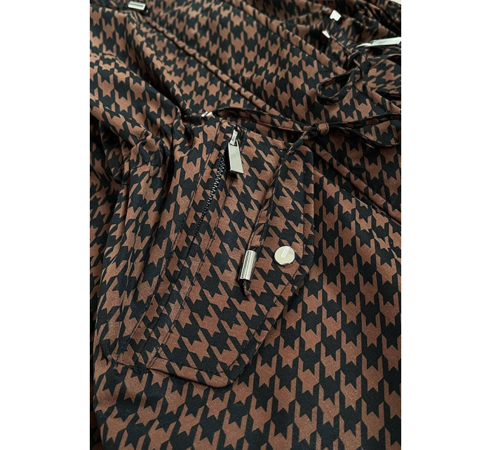 Hnědo-černá oboustranná dámská bunda (W506) - Goodlooking