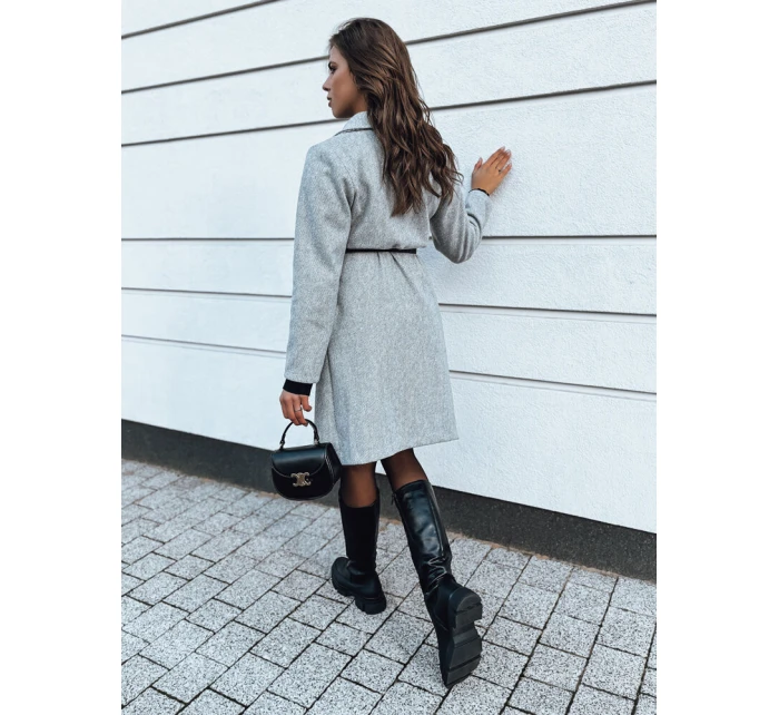 CELESTIA dámský kabát světle šedý FashionStreet NY0649 CELESTIA dámský kabát světle šedý FashionStreet NY0649