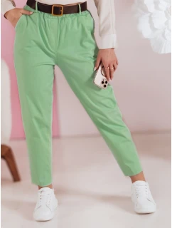 Dámské volnočasové kalhoty s páskem SOFELIA světle zelená FashionStreet UY2506