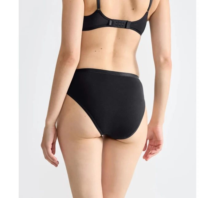 Dámské kalhotky GO Daily Cotton Tai 3P - BLACK - černé 0004 - SLOGGI Dámské kalhotky GO Daily Cotton Tai 3P - BLACK - černé 0004 - SLOGGI