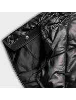Černá dámská bunda s ozdobnou kapucí model 18013424 - S'WEST