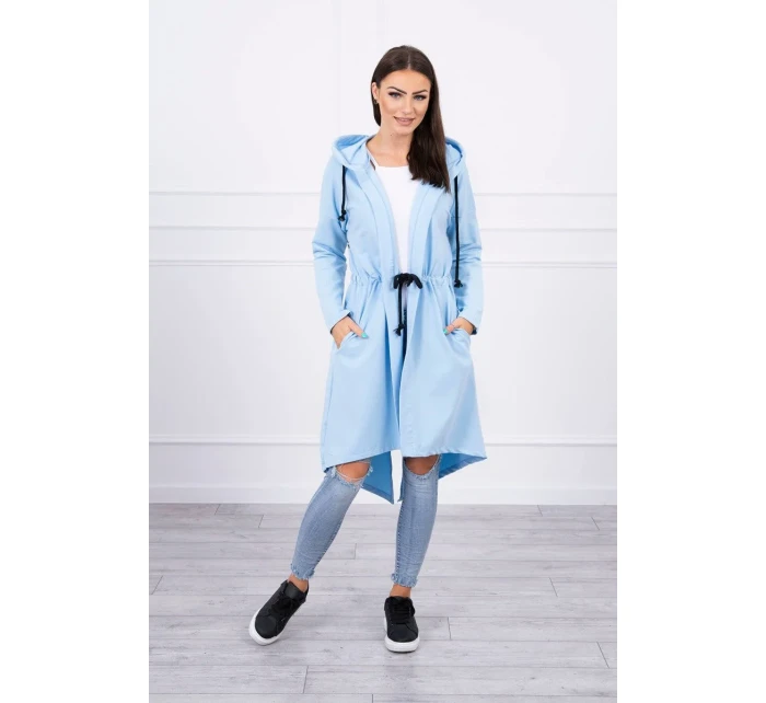 Delší zadní plášť modrý Delší zadní plášť modrý