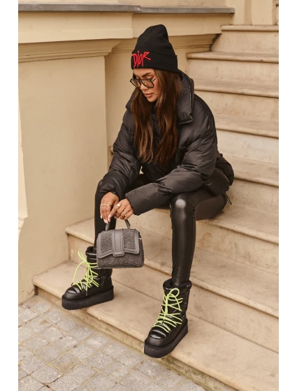 Dámské sněhové boty s podrážkou  černé model 21639286 - D.Franklin