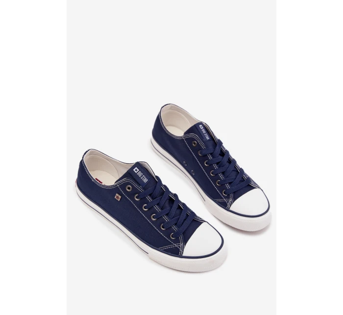 Pánské Nízké Tenisky Materiálové Big Star DD174503 Tmavě Modré