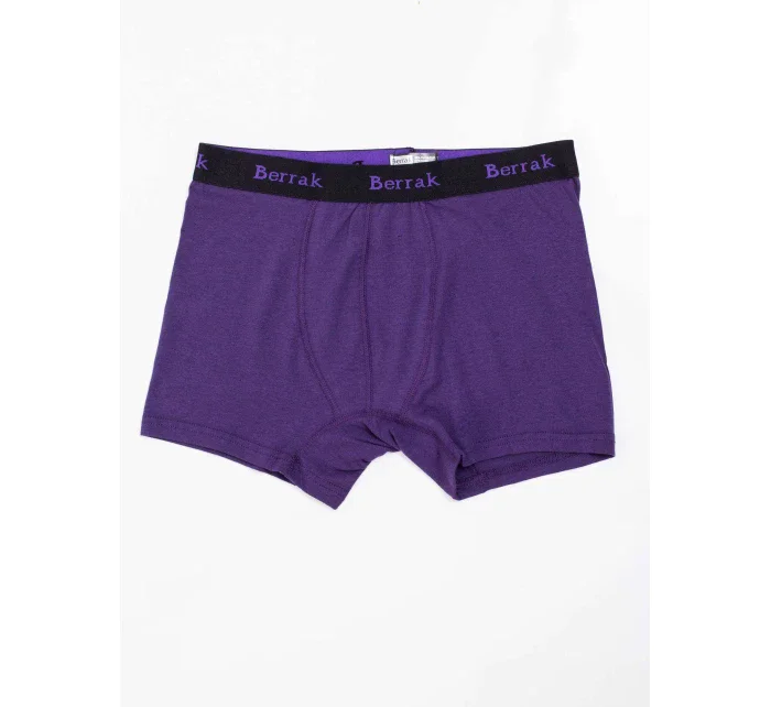 Boxerky BR BK model 17355582 tmavě fialová - FPrice Boxerky BR BK model 17355582 tmavě fialová - FPrice