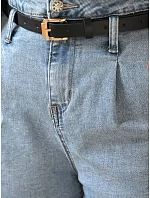 Dámské džínové šortky s páskem SHORT modré Dstreet model 21987505 - FashionStreet Dámské džínové šortky s páskem SHORT modré Dstreet model 21987505 - FashionStreet