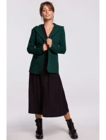Blejzr s kapucí z úpletu tmavě zelený model 18002798 - BeWear