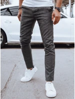 Pánské ležérní tmavě šedé kalhoty model 21977276 - Dstreet Pánské ležérní tmavě šedé kalhoty model 21977276 - Dstreet