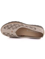 Béžové lodičky na klínku Sergio Leone PB291