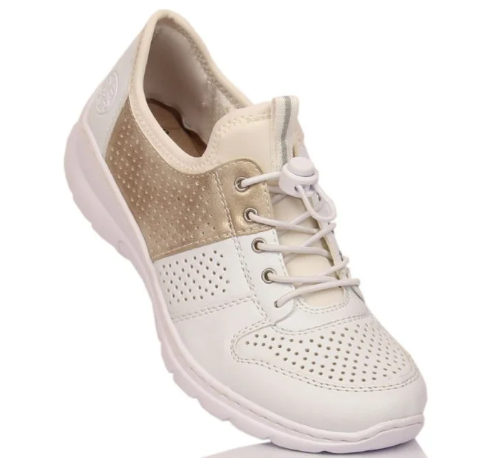 Pohodlná polobotka W model 22033528 bílá - Rieker