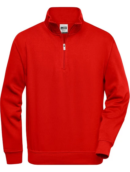 Daiber JN 831 Pracovní mikina s 1/4 zipem 02.0831 red Daiber JN 831 Pracovní mikina s 1/4 zipem 02.0831 red