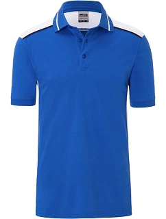 Daiber JN 858 Pánské pracovní piqué polo - Color 02.0858 royal/white