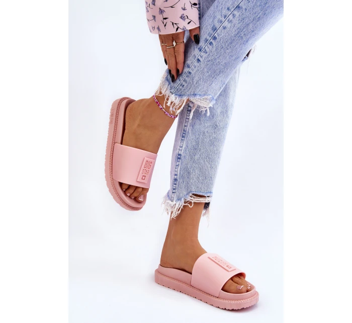 Dámské pantofle Big Star LL274425 Světle růžové Dámské pantofle Big Star LL274425 Světle růžové