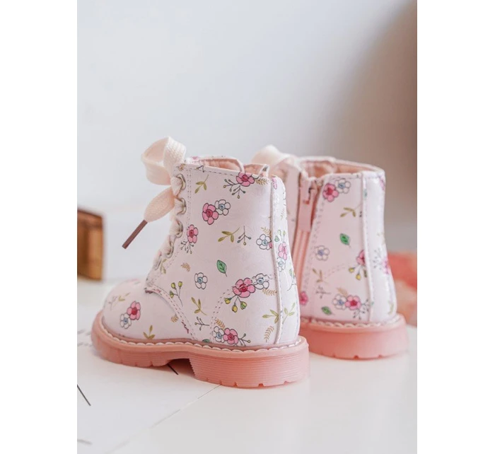 Dětské zateplené boty na zip Růžové model 21634773 - Boto Dětské zateplené boty na zip Růžové model 21634773 - Boto