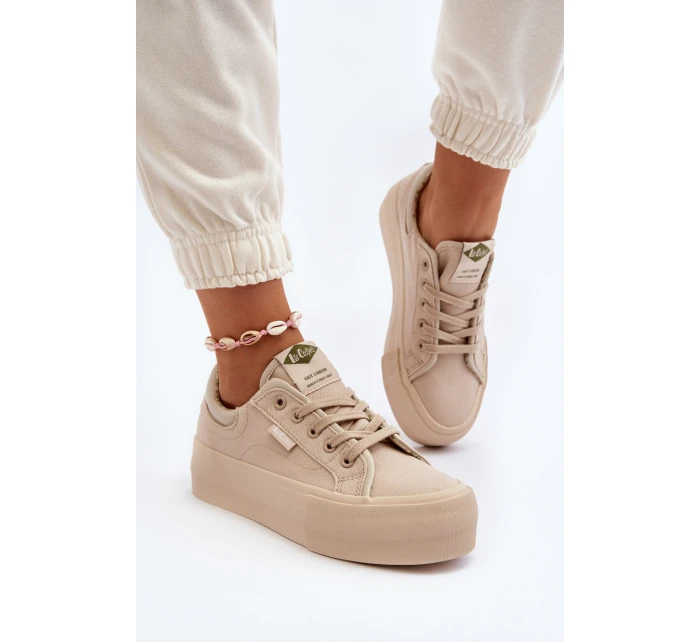 Dámské tenisky na platformě model 21650000 béžové - Lee Cooper