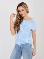 Tričko D12110M02646F světle modré