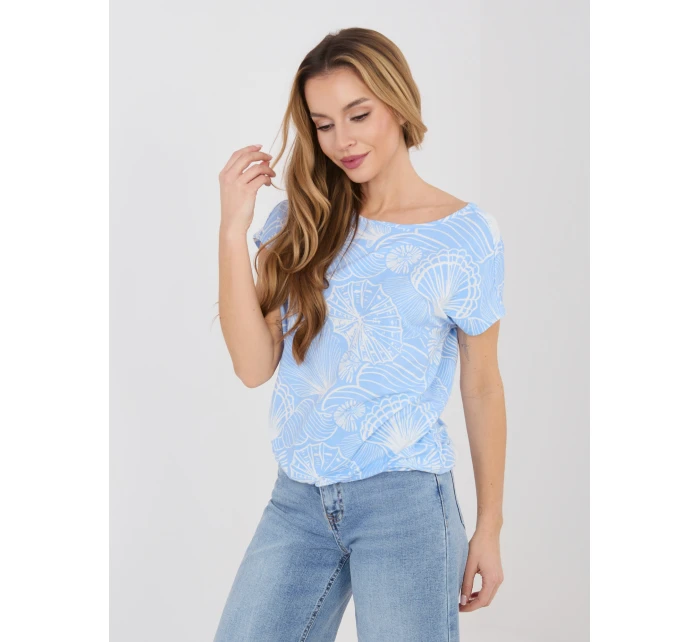 T shirt D12110M02646F jasny niebieski