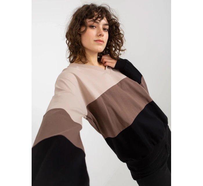 Mikina RV BL 8328.34X černá a béžová