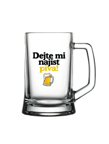 DEJTE MI NAJÍST PIVA! - pivní sklenice 0,5 l DEJTE MI NAJÍST PIVA! - pivní sklenice 0,5 l