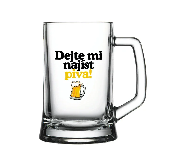 DEJTE MI NAJÍST PIVA! - pivní sklenice 0,5 l DEJTE MI NAJÍST PIVA! - pivní sklenice 0,5 l